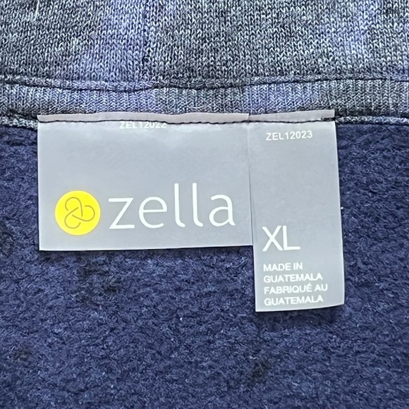 Zella Womens XL Blue Tie Dye Spiral Hoodie Sweatshirt Thumbholes NR446307MI FA20 - Picture 2 of 10